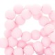 Acrylic beads 4mm round Matt Light pink